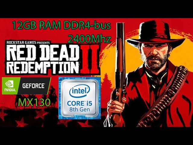 Red Dead Redemption 2 on MX130 - 12GB RAM - i5 8250u 
